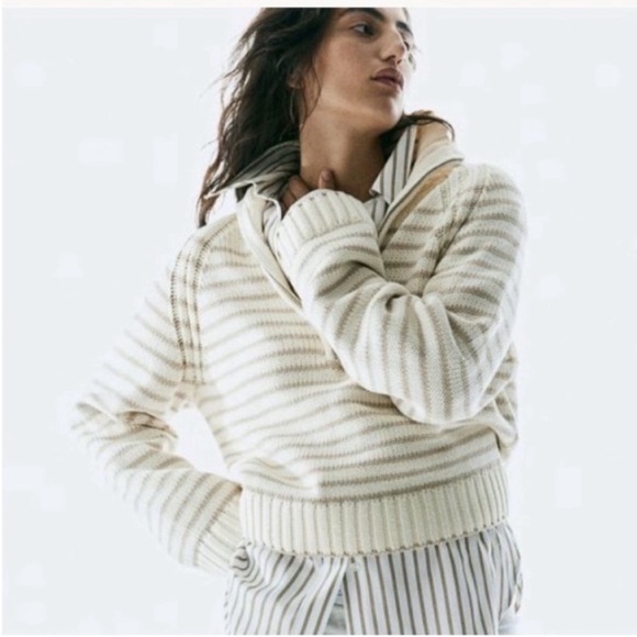H&M Striped Rib Knit Sweater NWT - Picture 6 of 8